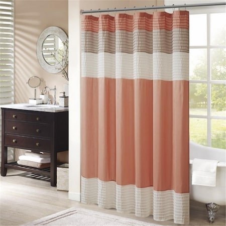 Madison Park Amherst Shower Curtain - Coral MP70-2319